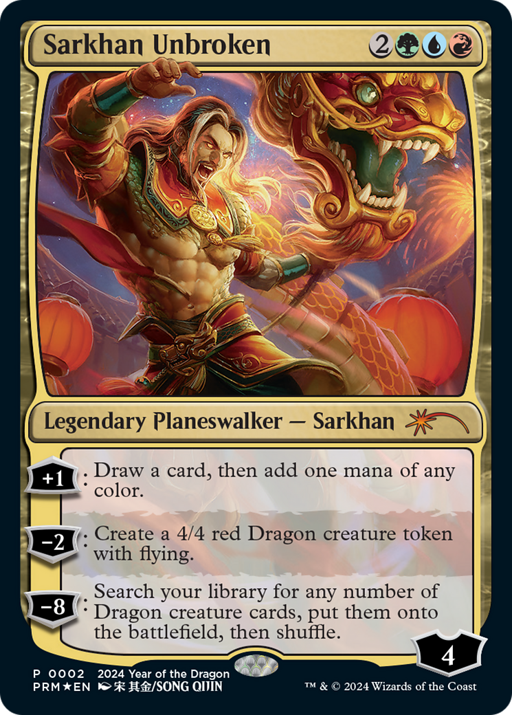 Sarkhan Unbroken (Year of the Dragon 2024) [Standard Showdown Promos] | Gear Gaming Bentonville