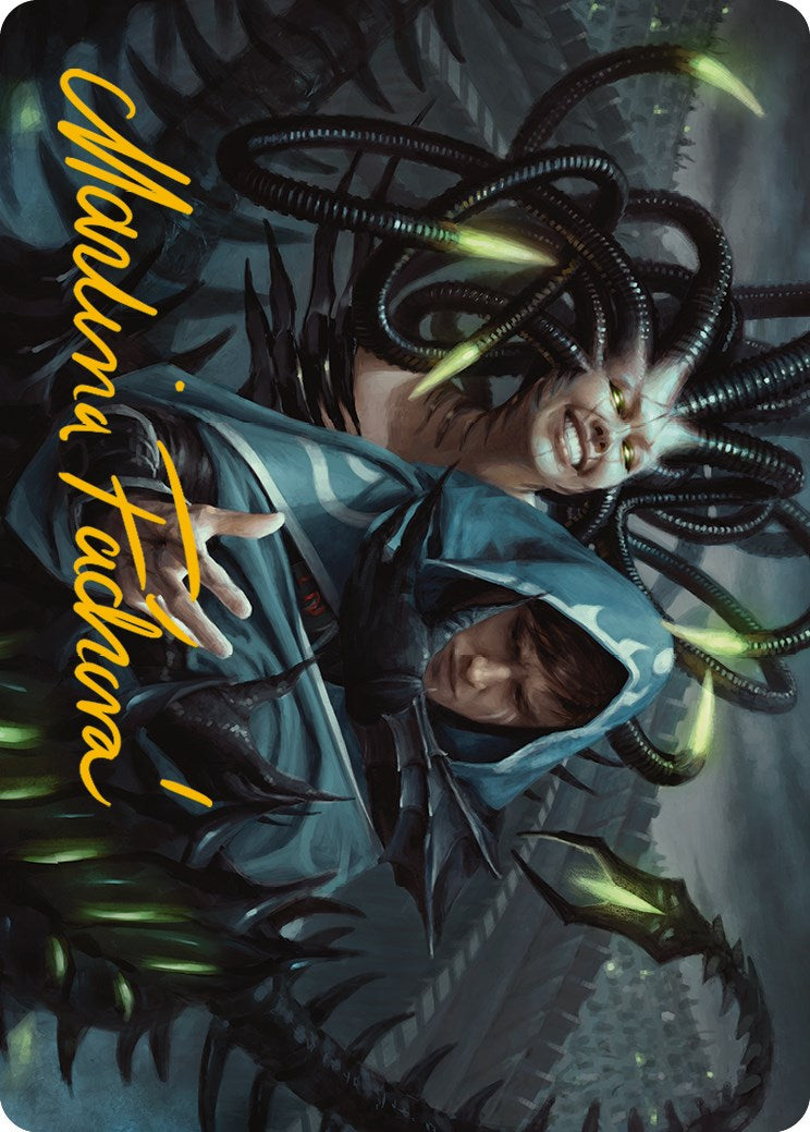 Phyrexian Arena Art Card (Gold-Stamped Signature) [Phyrexia: All Will Be One Art Series] | Gear Gaming Bentonville