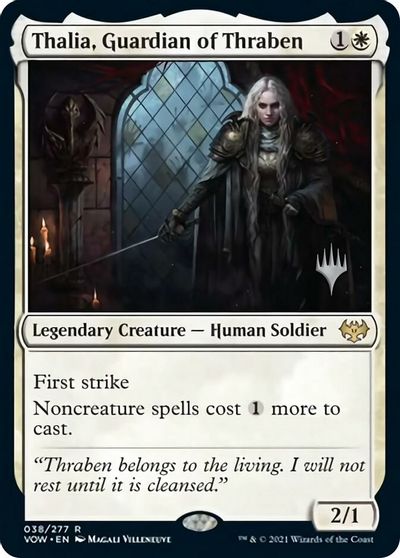 Thalia, Guardian of Thraben (Promo Pack) [Innistrad: Crimson Vow Promos] | Gear Gaming Bentonville