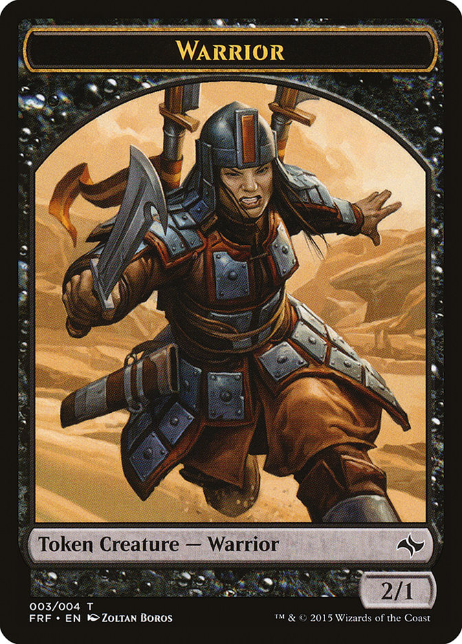 Warrior Token [Fate Reforged Tokens] | Gear Gaming Bentonville