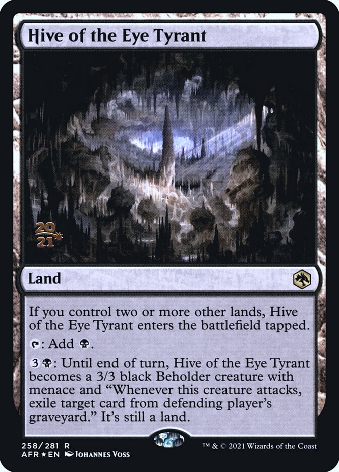 Hive of the Eye Tyrant [Dungeons & Dragons: Adventures in the Forgotten Realms Prerelease Promos] | Gear Gaming Bentonville