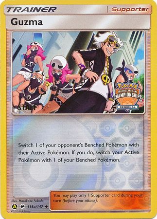 Guzma (115a/147) (Regional Championship Promo Staff) [Sun & Moon: Burning Shadows] | Gear Gaming Bentonville