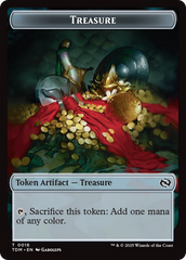 Treasure // Zombie Druid Double-Sided Token [Tarkir: Dragonstorm Tokens] | Gear Gaming Bentonville