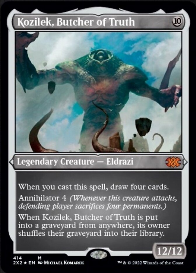 Kozilek, Butcher of Truth (Foil Etched) [Double Masters 2022] | Gear Gaming Bentonville