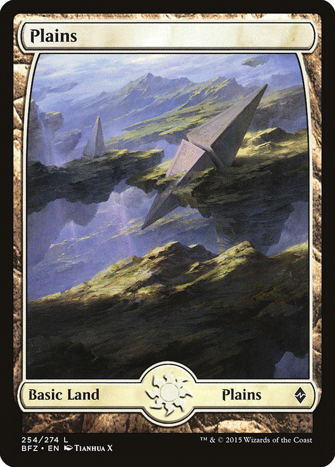Plains (254) (Full Art) [Battle for Zendikar] | Gear Gaming Bentonville