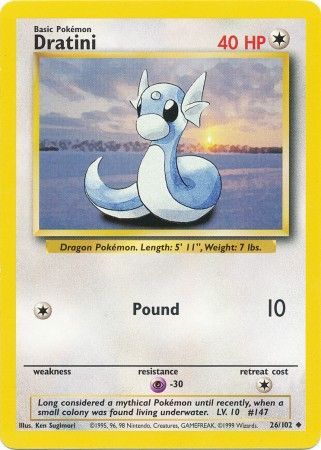 Dratini (26/102) [Base Set Unlimited] | Gear Gaming Bentonville