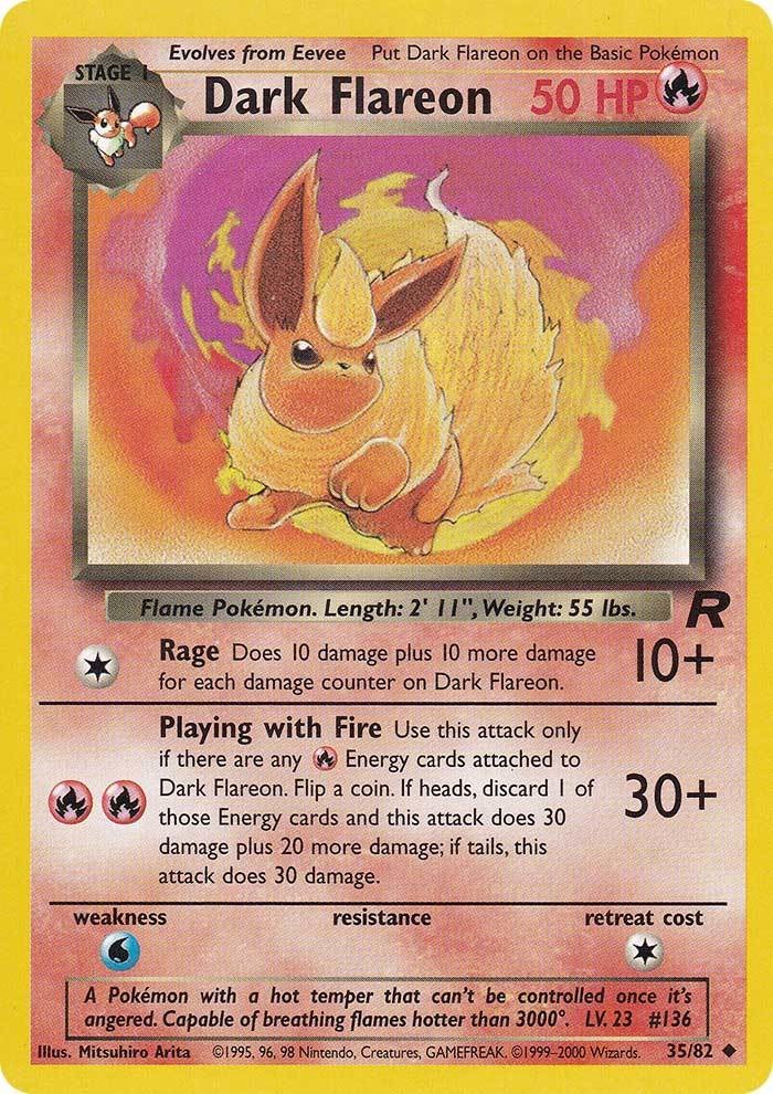 Dark Flareon (35/82) [Team Rocket Unlimited] | Gear Gaming Bentonville