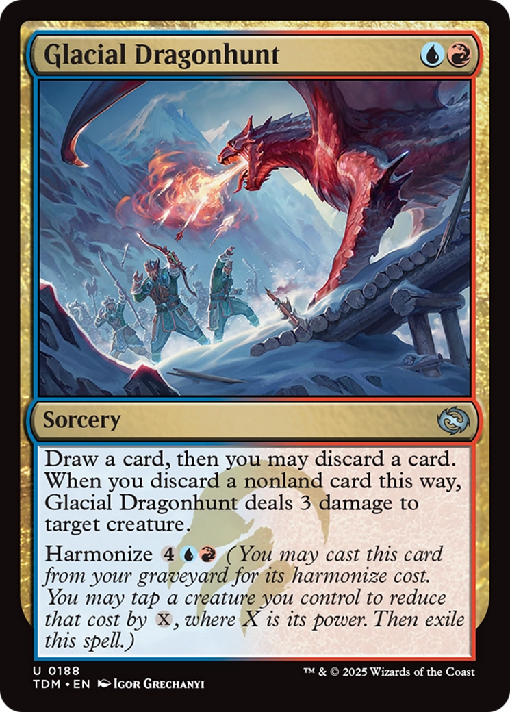 Glacial Dragonhunt [Tarkir: Dragonstorm] | Gear Gaming Bentonville