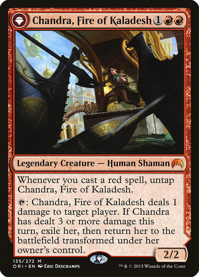 Chandra, Fire of Kaladesh // Chandra, Roaring Flame [Magic Origins] | Gear Gaming Bentonville