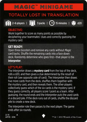 Totally Lost in Translation (Magic Minigame) [Dungeons & Dragons: Adventures in the Forgotten Realms Minigame] | Gear Gaming Bentonville