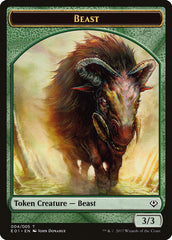 Beast (004) // Soldier Double-Sided Token [Archenemy: Nicol Bolas Tokens] | Gear Gaming Bentonville
