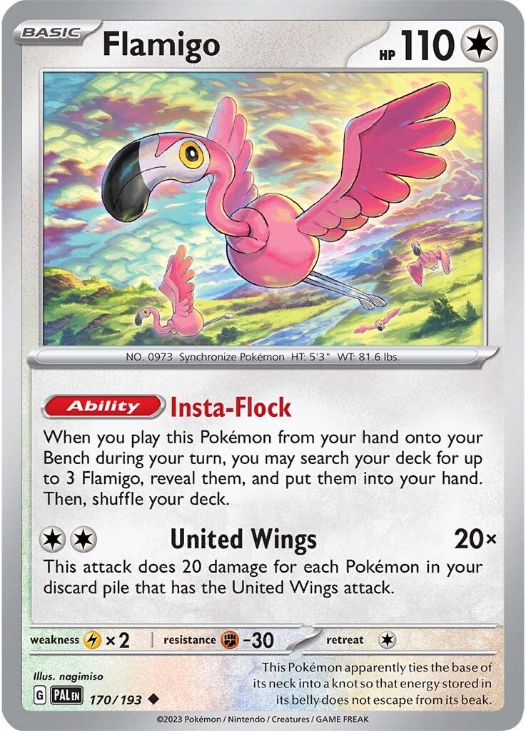 Flamigo (170/193) [Scarlet & Violet: Paldea Evolved] | Gear Gaming Bentonville