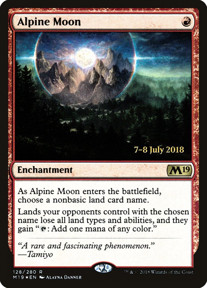 Alpine Moon [Core Set 2019 Prerelease Promos] | Gear Gaming Bentonville