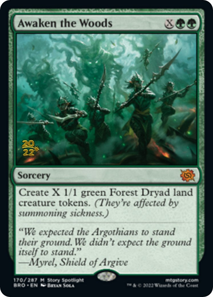 Awaken the Woods [The Brothers' War Prerelease Promos] | Gear Gaming Bentonville