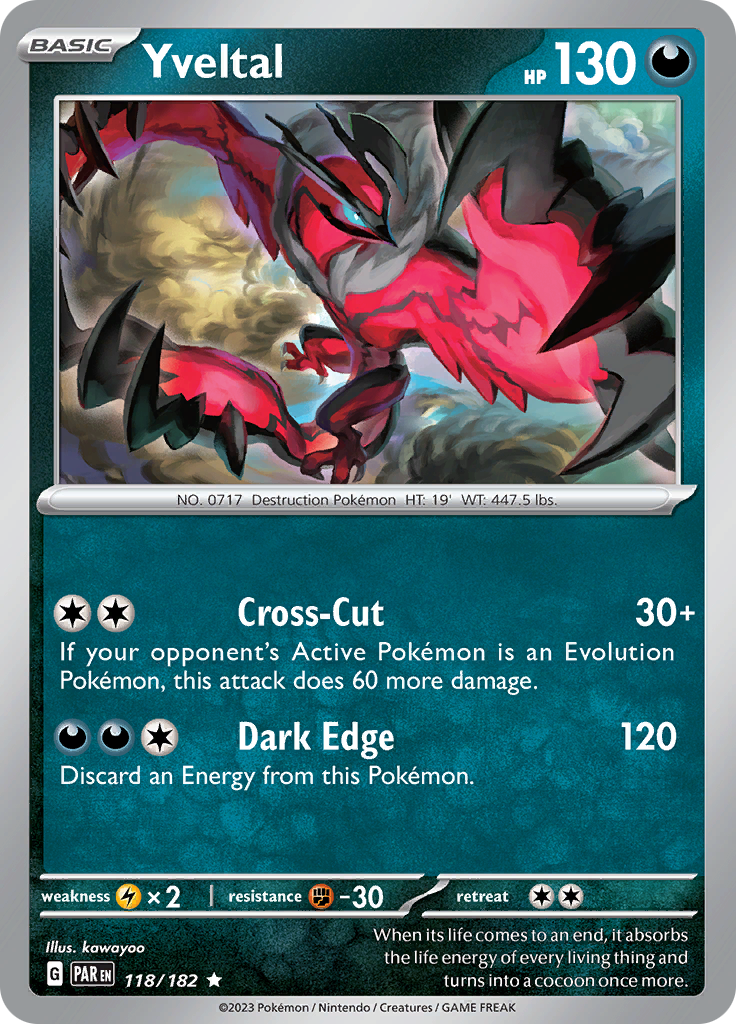 Yveltal (118/182) [Scarlet & Violet: Paradox Rift] | Gear Gaming Bentonville