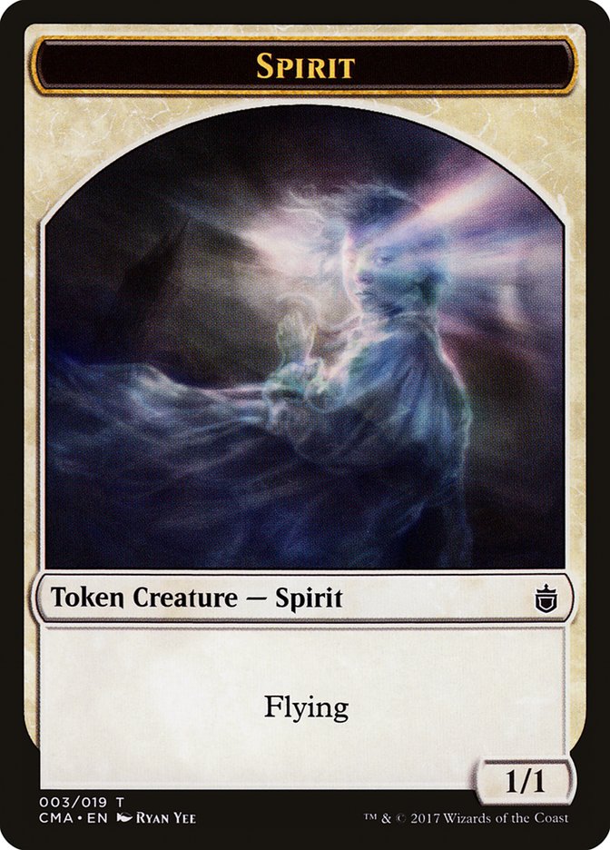 Spirit Token [Commander Anthology Tokens] | Gear Gaming Bentonville