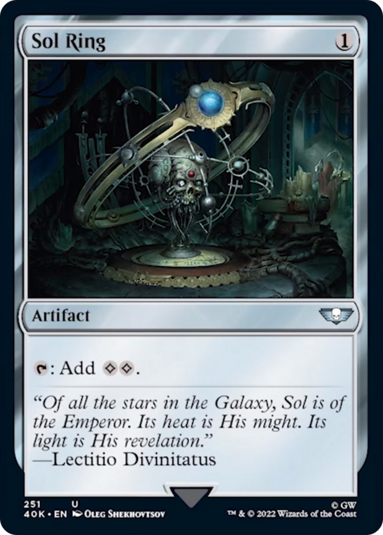 Sol Ring (251) (Surge Foil) [Warhammer 40,000] | Gear Gaming Bentonville