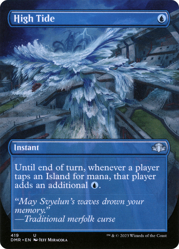 High Tide (Borderless Alternate Art) [Dominaria Remastered] | Gear Gaming Bentonville