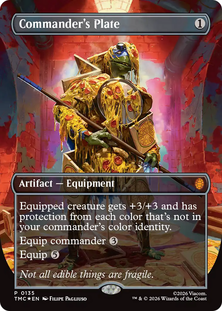 Commander's Plate (Borderless) [Teenage Mutant Ninja Turtles Commander] | Gear Gaming Bentonville