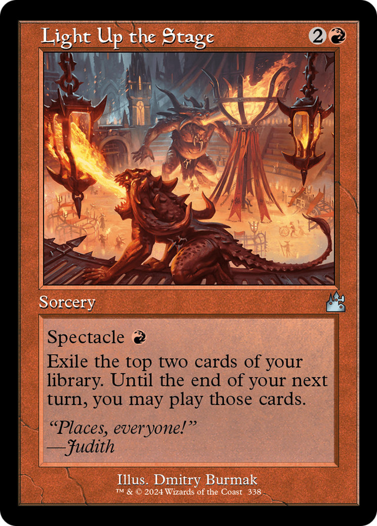 Light Up the Stage (Retro Frame) [Ravnica Remastered] | Gear Gaming Bentonville
