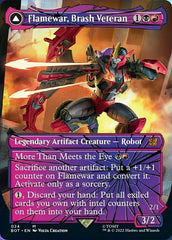 Flamewar, Brash Veteran // Flamewar, Streetwise Operative (Shattered Glass) [Transformers] | Gear Gaming Bentonville