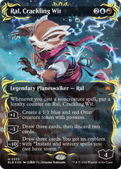 Ral, Crackling Wit (Borderless) (Raised Foil) [Bloomburrow] | Gear Gaming Bentonville