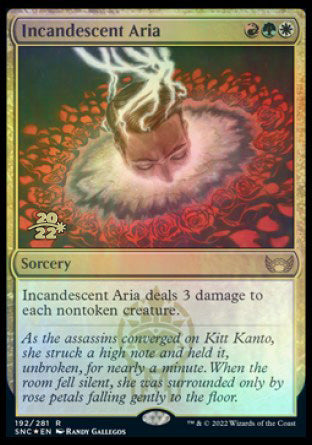Incandescent Aria [Streets of New Capenna Prerelease Promos] | Gear Gaming Bentonville