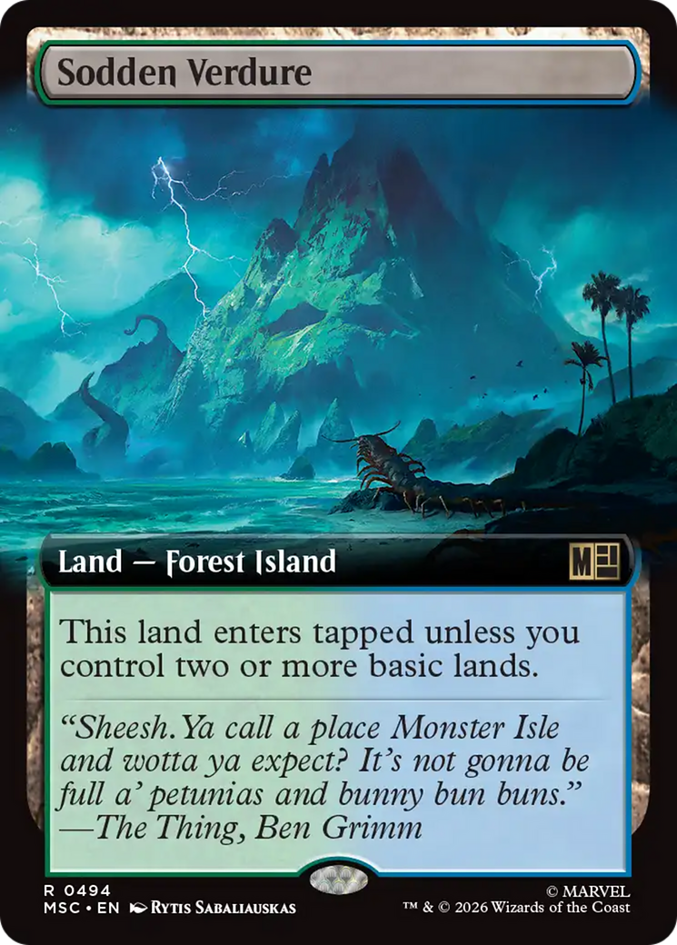 Sodden Verdure (Extended Art) [Marvel Super Heroes Commander] | Gear Gaming Bentonville
