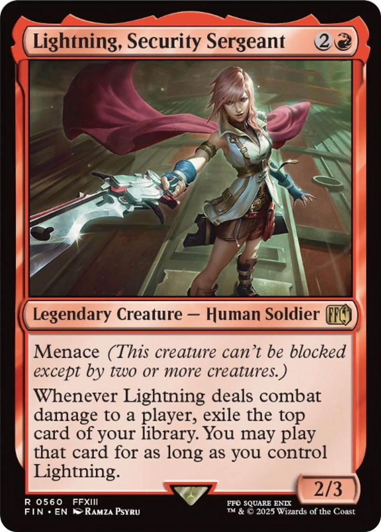 Lightning, Security Sergeant [FINAL FANTASY] | Gear Gaming Bentonville