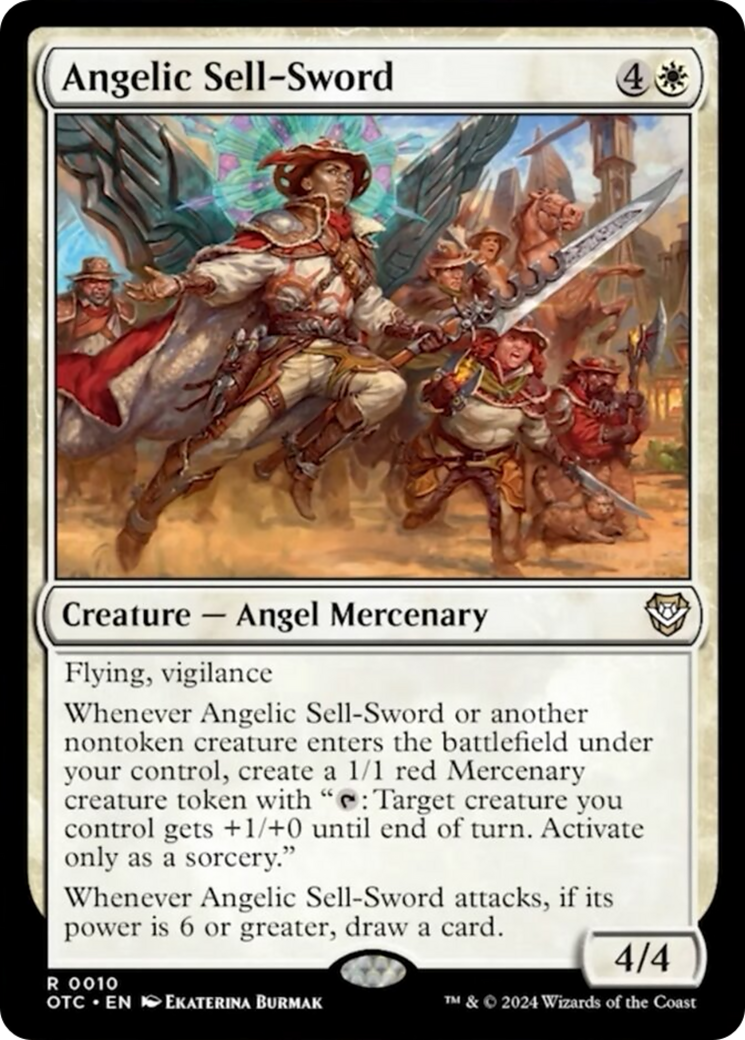 Angelic Sell-Sword [Outlaws of Thunder Junction Commander] | Gear Gaming Bentonville