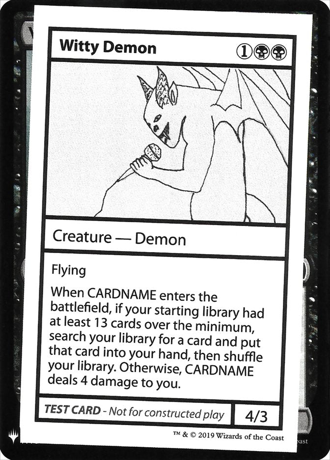 Witty Demon [Mystery Booster Playtest Cards] | Gear Gaming Bentonville