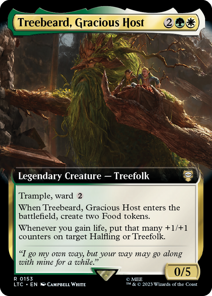 Treebeard, Gracious Host (Extended Art) [The Lord of the Rings: Tales of Middle-Earth Commander] | Gear Gaming Bentonville