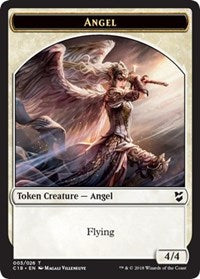Angel // Cat Double-Sided Token [Commander 2018 Tokens] | Gear Gaming Bentonville