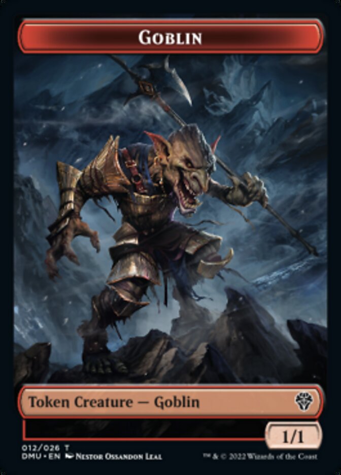 Bird (002) // Goblin Double-Sided Token [Dominaria United Tokens] | Gear Gaming Bentonville