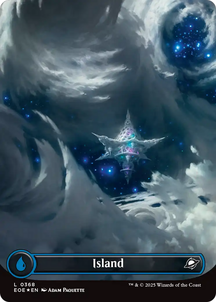 Island (0368) (Borderless) (Galaxy Foil) [Edge of Eternities] | Gear Gaming Bentonville