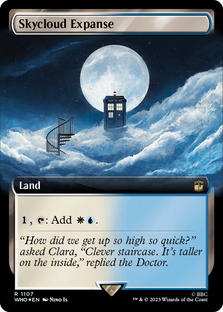 Skycloud Expanse (Extended Art) (Surge Foil) [Doctor Who] | Gear Gaming Bentonville