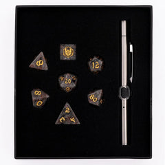 Dragon's Hoard Gem Stone Polyhedral Dice Set - Yooperlite | Gear Gaming Bentonville