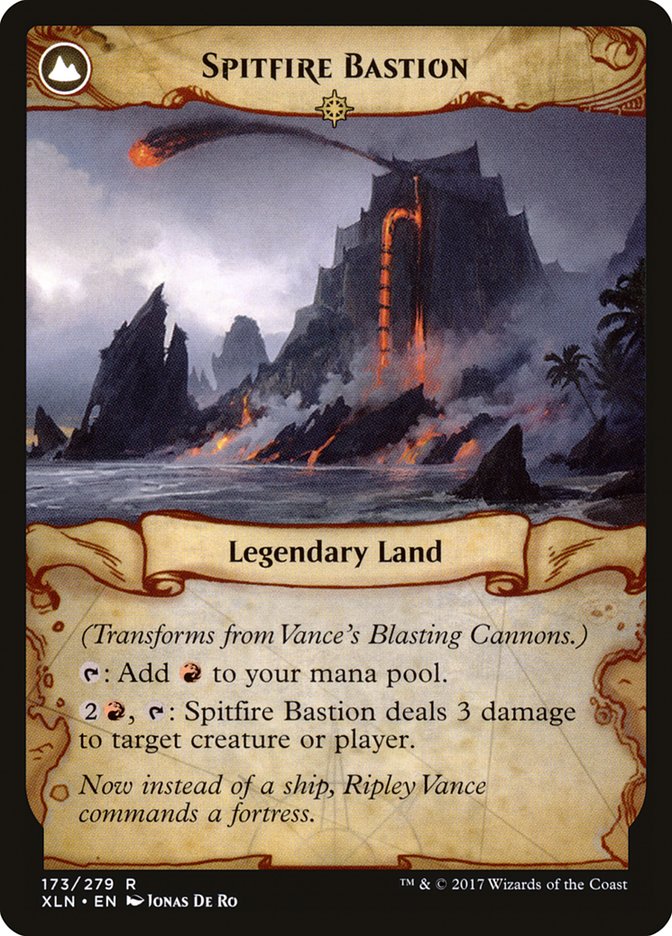 Vance's Blasting Cannons // Spitfire Bastion [Ixalan] | Gear Gaming Bentonville