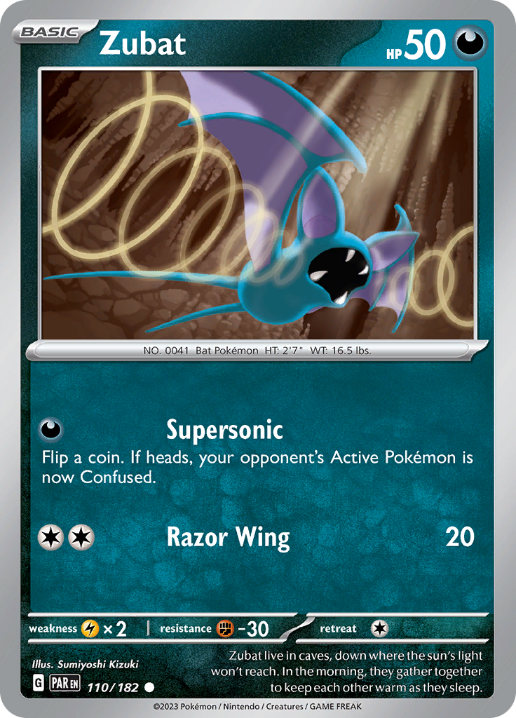 Zubat (110/182) [Scarlet & Violet: Paradox Rift] | Gear Gaming Bentonville