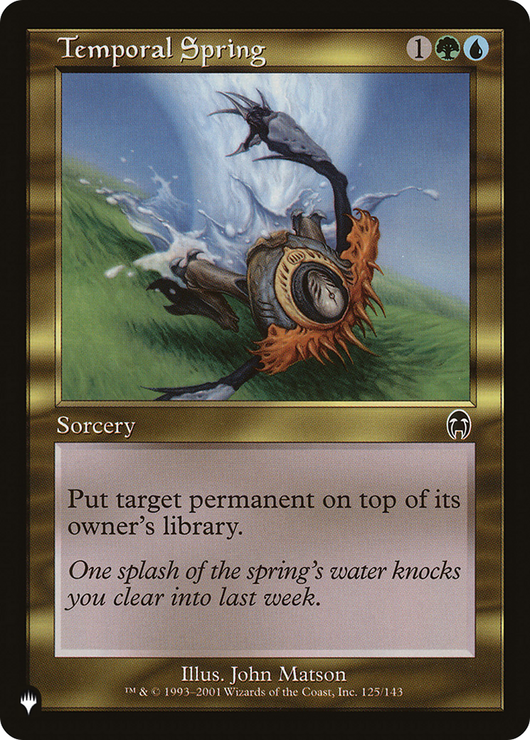 Temporal Spring [The List Reprints] | Gear Gaming Bentonville