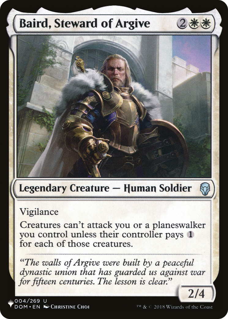 Baird, Steward of Argive [The List] | Gear Gaming Bentonville