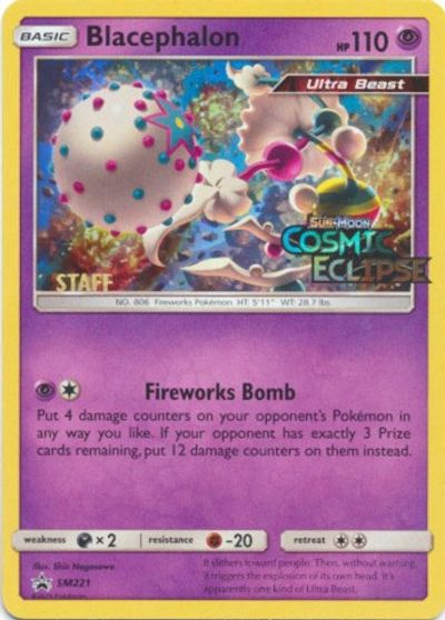 Blacephalon (SM221) (Staff Prerelease Promo) [Sun & Moon: Black Star Promos] | Gear Gaming Bentonville