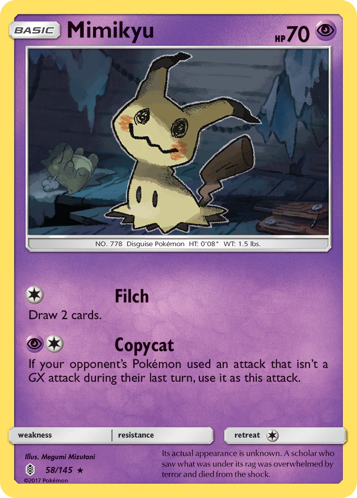 Mimikyu (58/145) [Sun & Moon: Guardians Rising] | Gear Gaming Bentonville