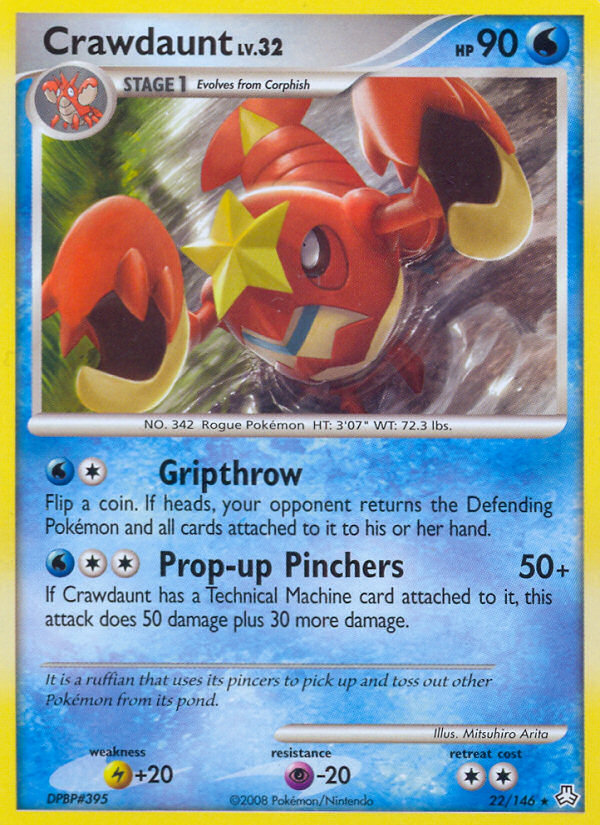 Crawdaunt (22/146) [Diamond & Pearl: Legends Awakened] | Gear Gaming Bentonville