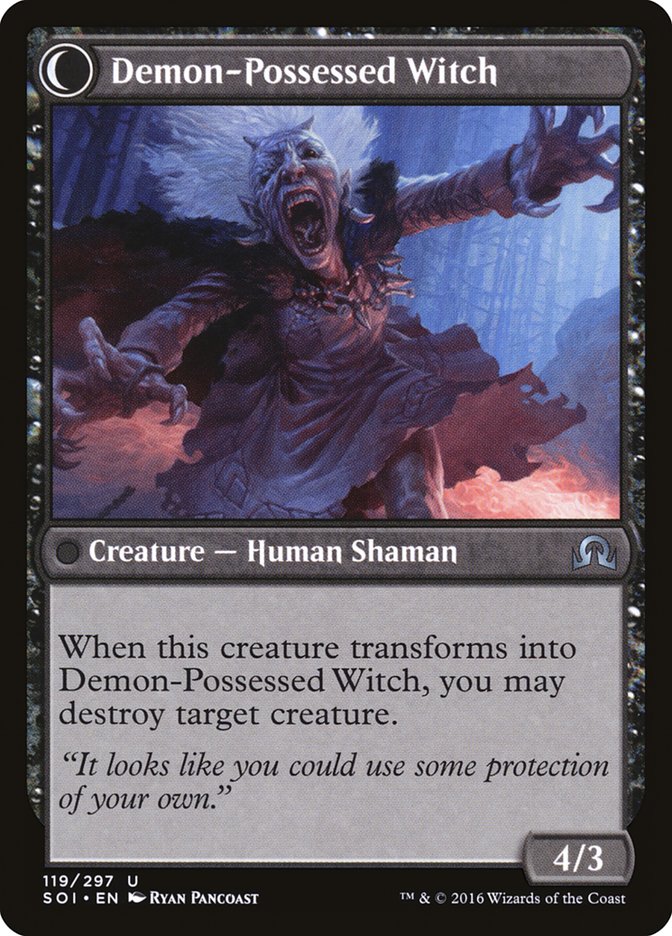 Kindly Stranger // Demon-Possessed Witch [Shadows over Innistrad] | Gear Gaming Bentonville