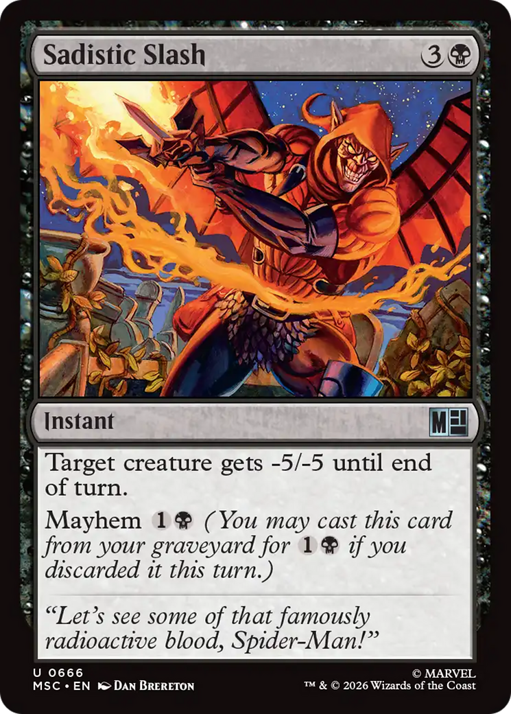 Sadistic Slash [Marvel Super Heroes Commander] | Gear Gaming Bentonville