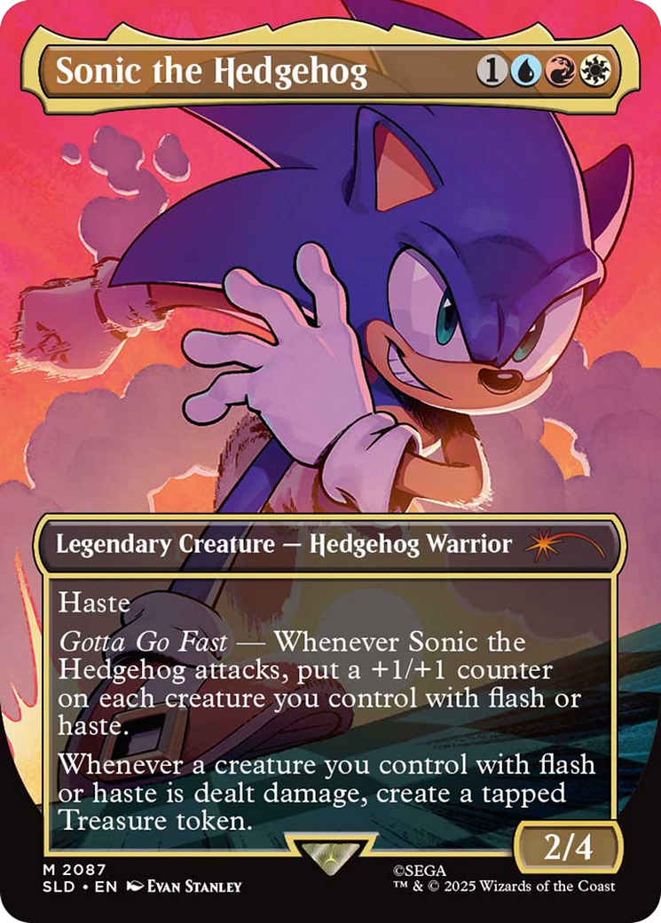 Sonic the Hedgehog (Rainbow Foil) [Secret Lair Drop Series] | Gear Gaming Bentonville