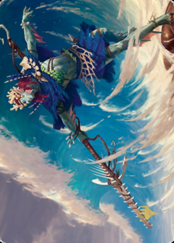 Tazeem Roilmage Art Card (Gold-Stamped Signature) [Zendikar Rising Art Series] | Gear Gaming Bentonville