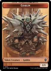 Illusion // Goblin Double-Sided Token [Bloomburrow Commander Tokens] | Gear Gaming Bentonville