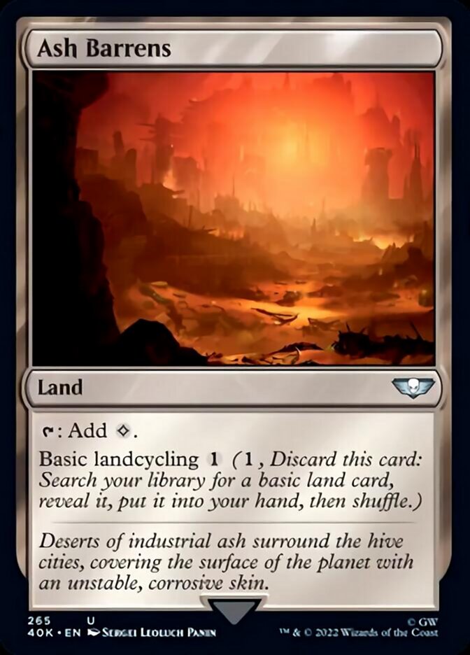 Ash Barrens (Surge Foil) [Warhammer 40,000] | Gear Gaming Bentonville